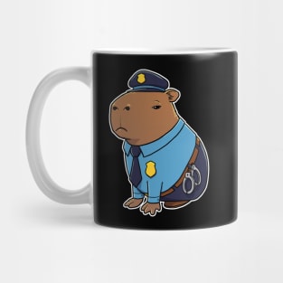 Capybara Police Costume Mug